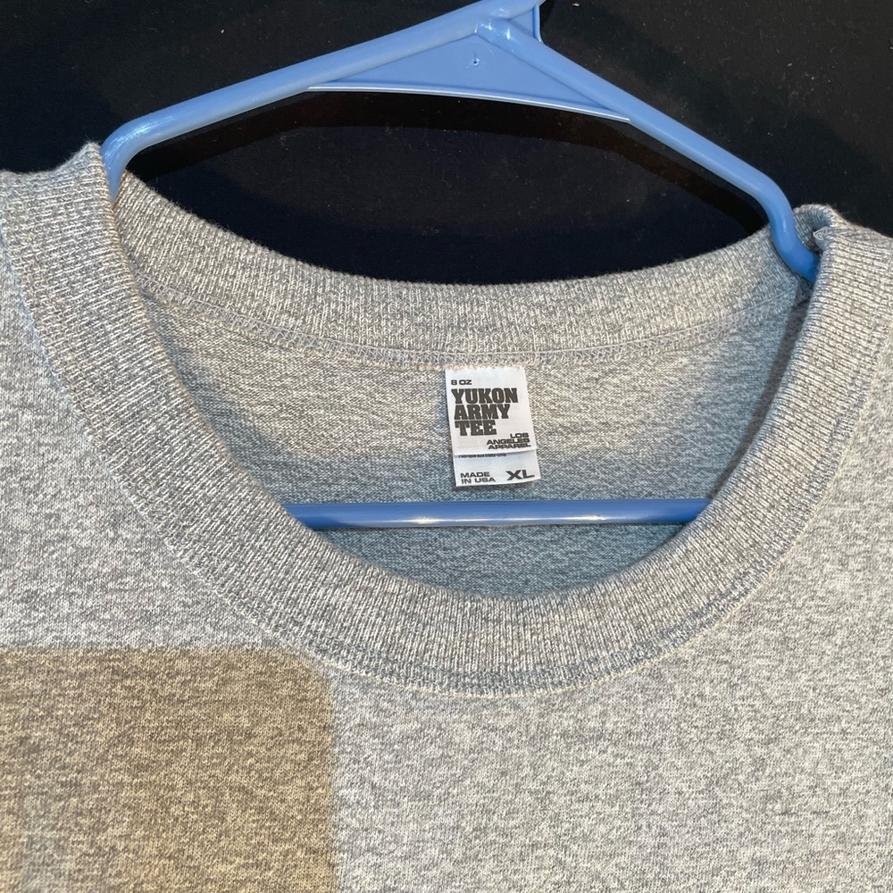 Los Angeles Apparel - Mock Twist Crew T Shirt - Yukon Army Tee XL - NEW